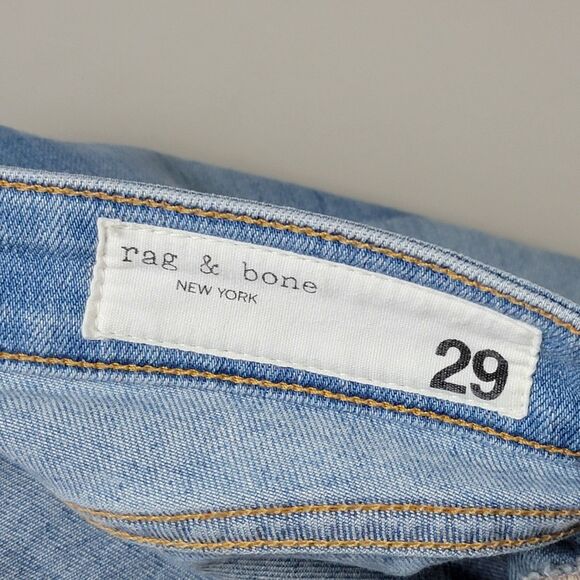 rag & bone Jeans Cate Mid-Rise Faded Camo Ankle Skinny Denim Womens 29 Preppy - Picture 6 of 13